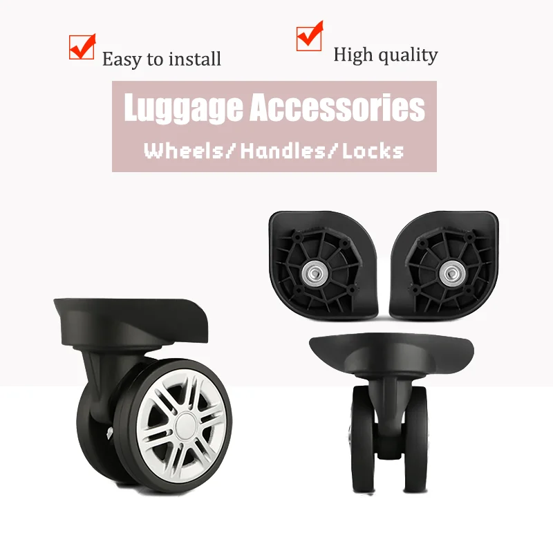Luggage W060 Replacement Wheel Sturdy Protection Handles Rough Check-in Repair Accessory for Suitcase