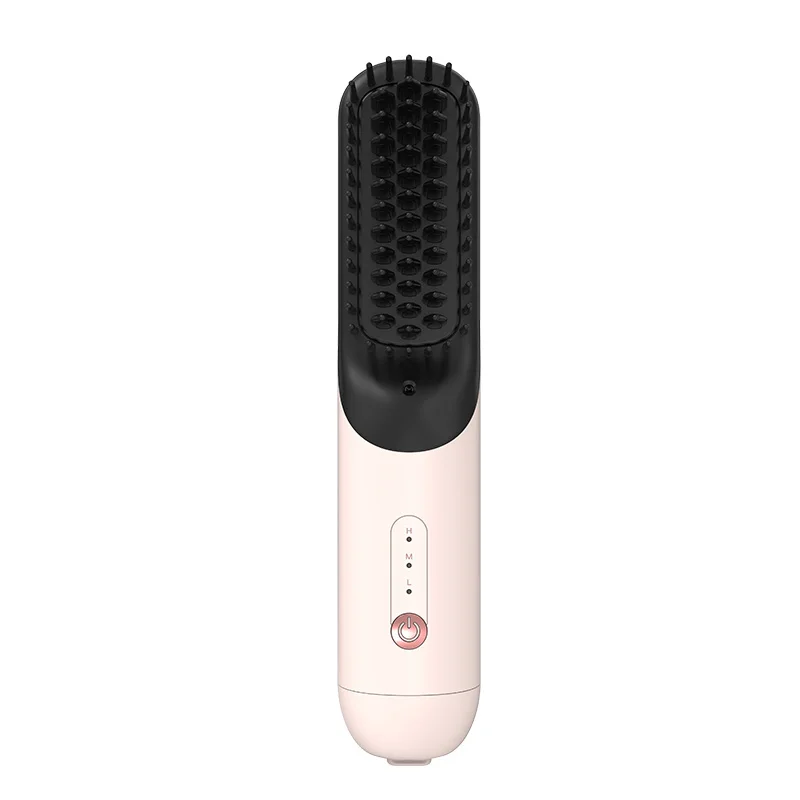 3 Million Negative Ions Battery USB Type-C Portable Belt Flight Mode Wireless Bristle Electric Straightening Hair Comb Household