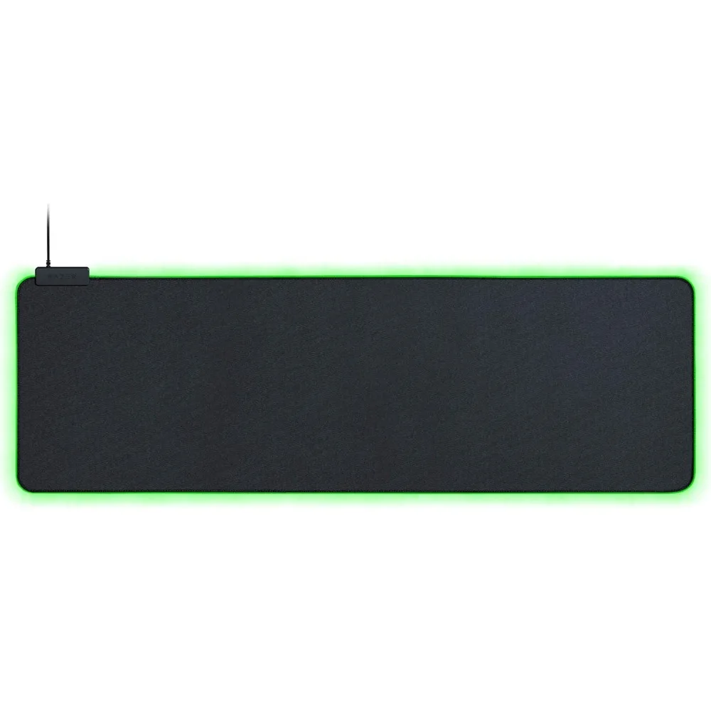 Customizable RGB Gaming Mousepad: Soft Cloth Surface - Balanced Grip - Non-Slip Base - Classic Black