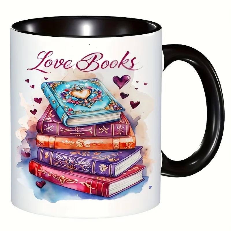 One Cozycup Thermal Ceramic Coffee Mug, 11 oz - Reusable, Machine Washable, Versatile Design with Literary and Inspirational Phr