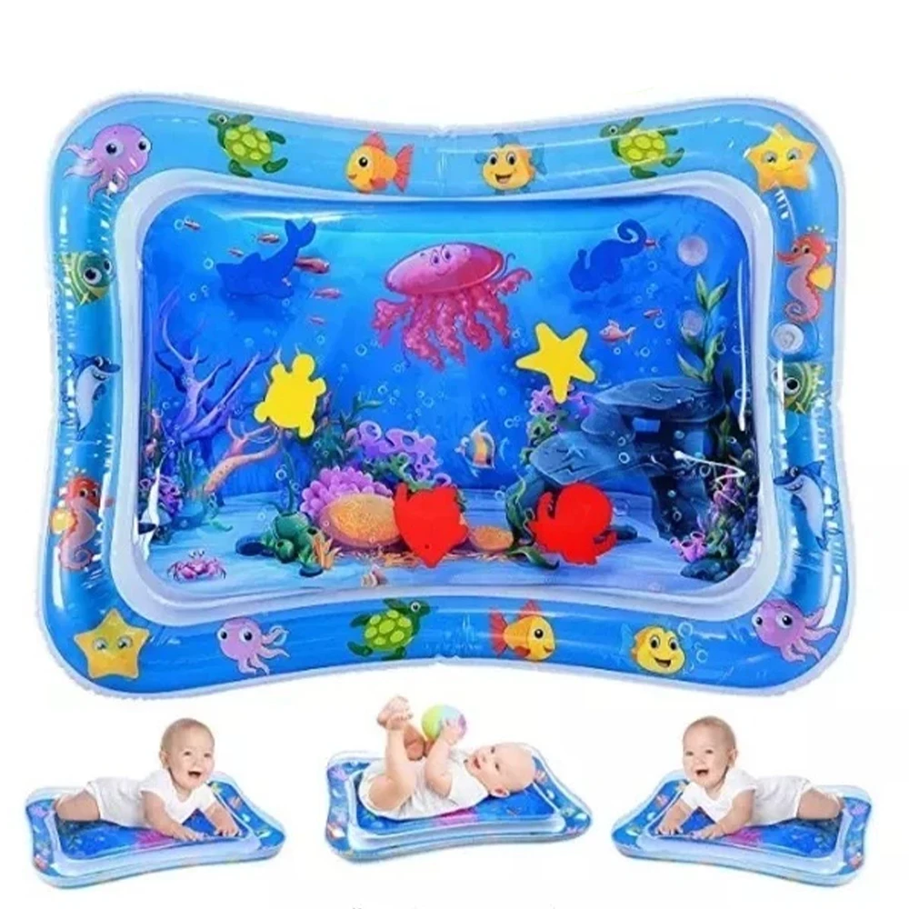 Tapete De Atividades Inflável Para Bebê Impermeável Brincadeiras Ao Ar Livre Jardim Praia