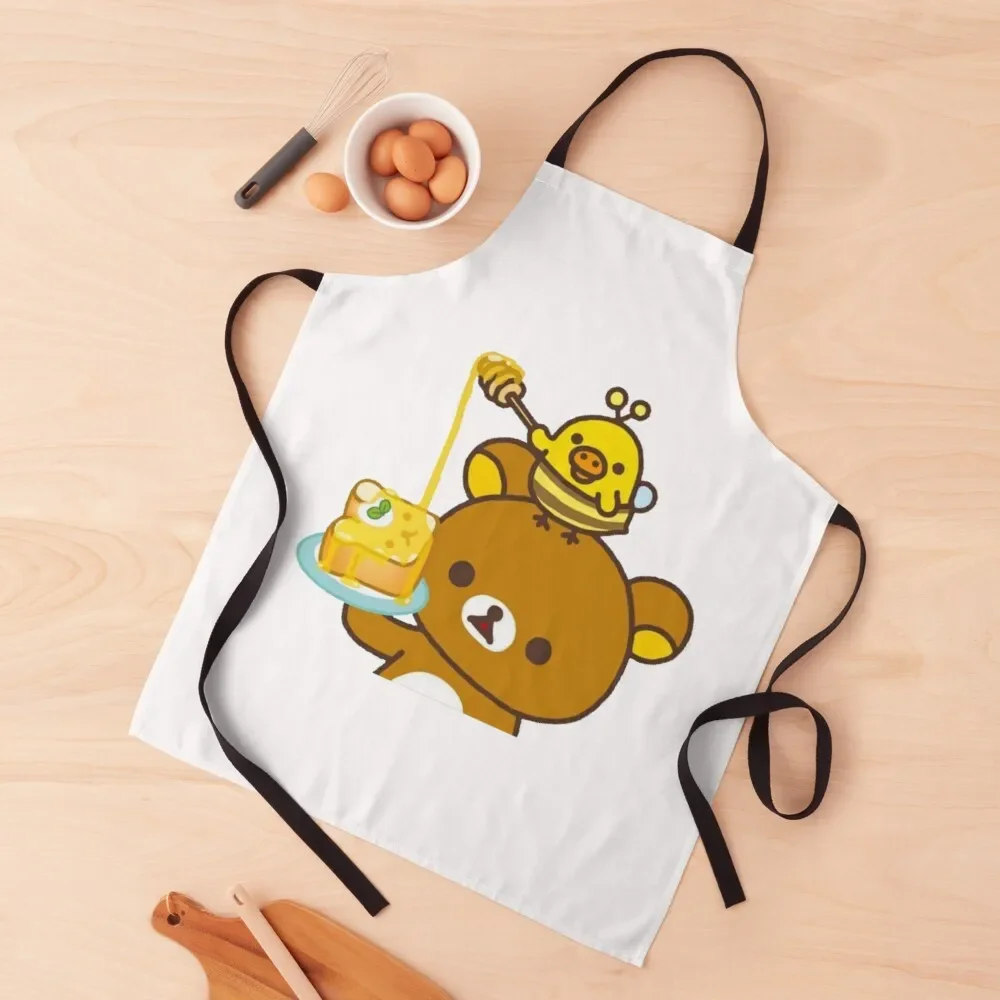 Rilakkuma and kiiroitori Bee Apron Kitchen on the wall All For Kitchen And Home custom women's kitchen Apron