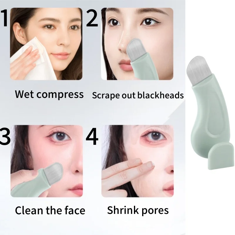 1 قطعة ملعقة الجلد النظيف العميق المهنية أداة إزالة الرؤوس السوداء مكشطة الوجه للرجال والنساء أداة تنظيف الوجه العناية بالبشرة