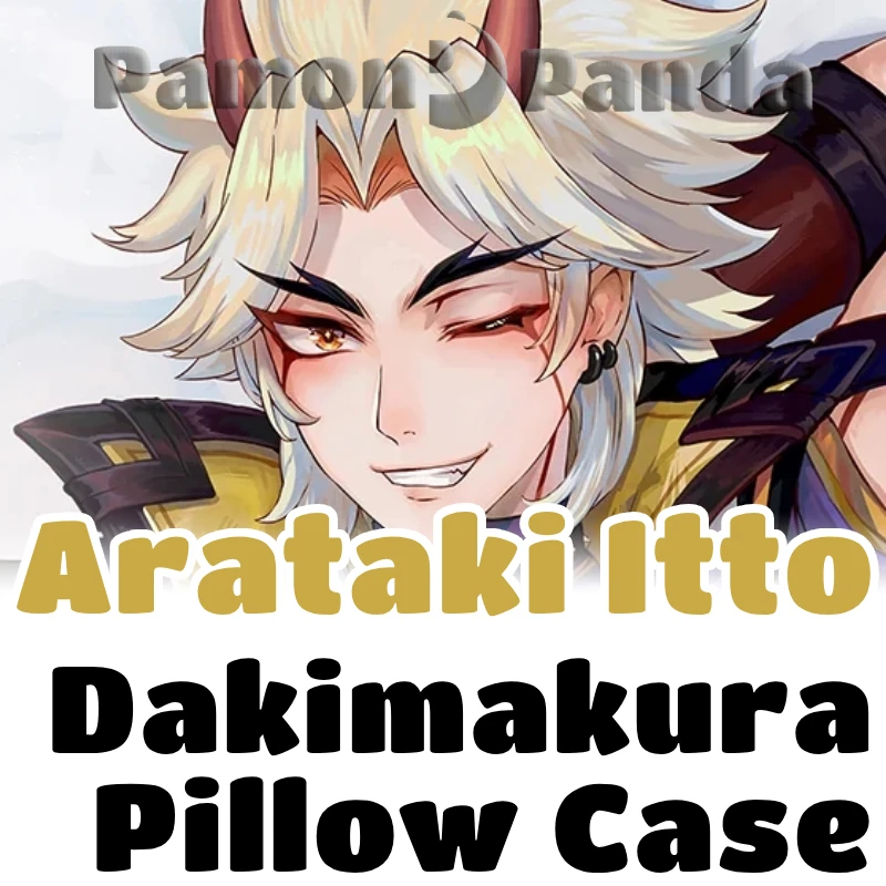 Arataki Itto Dakimakura Genshin Impact Game Hugging Pillow Case Full Body Cushion Cover Pillowcase Home Bedding Decor Otaku MYT