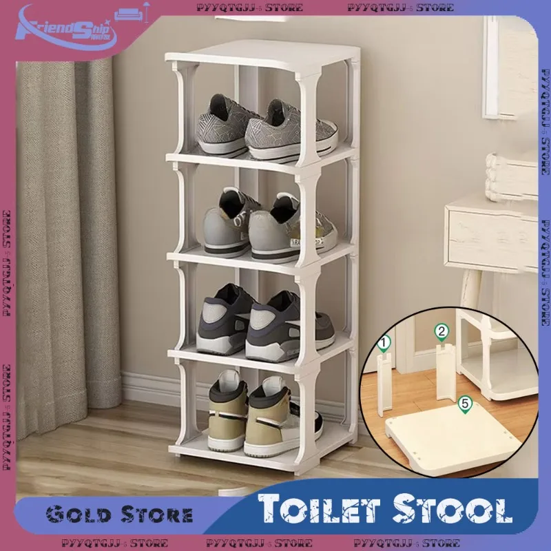 Multilayer Shoe Rack Space-saving Storage Shoes Rack Simple Standing Dormitory Livingroom Removable Storage Organizer Shelves