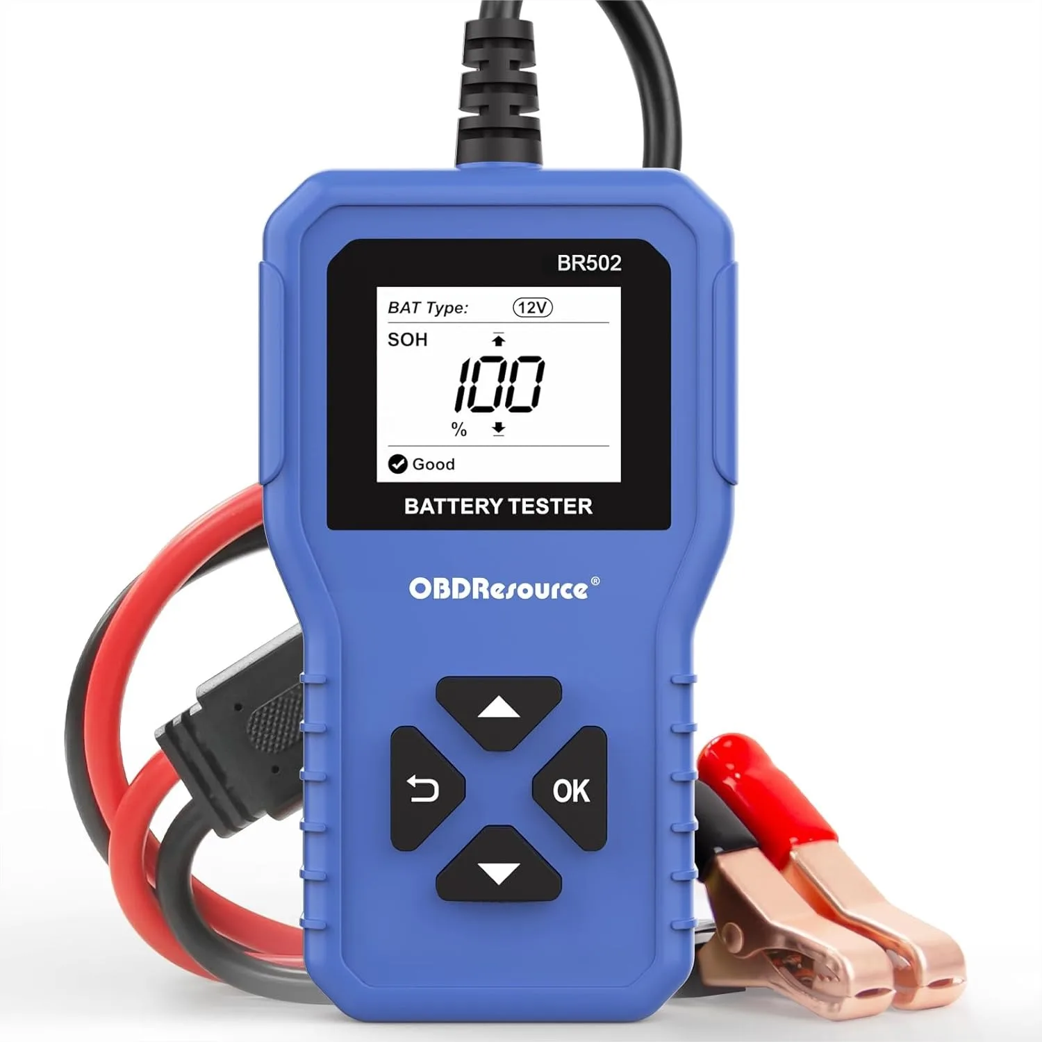 

Car Battery Tester for 6V 12V 24V Vehicles, Digital Analyzer with Accurate Voltage and Internal Resistance Testing
