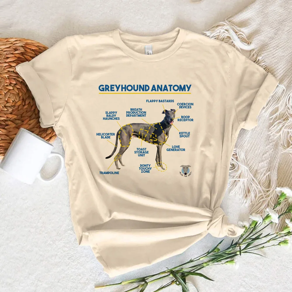 

Greyhound top women graphic streetwear manga Tee female funny comic designer clothes