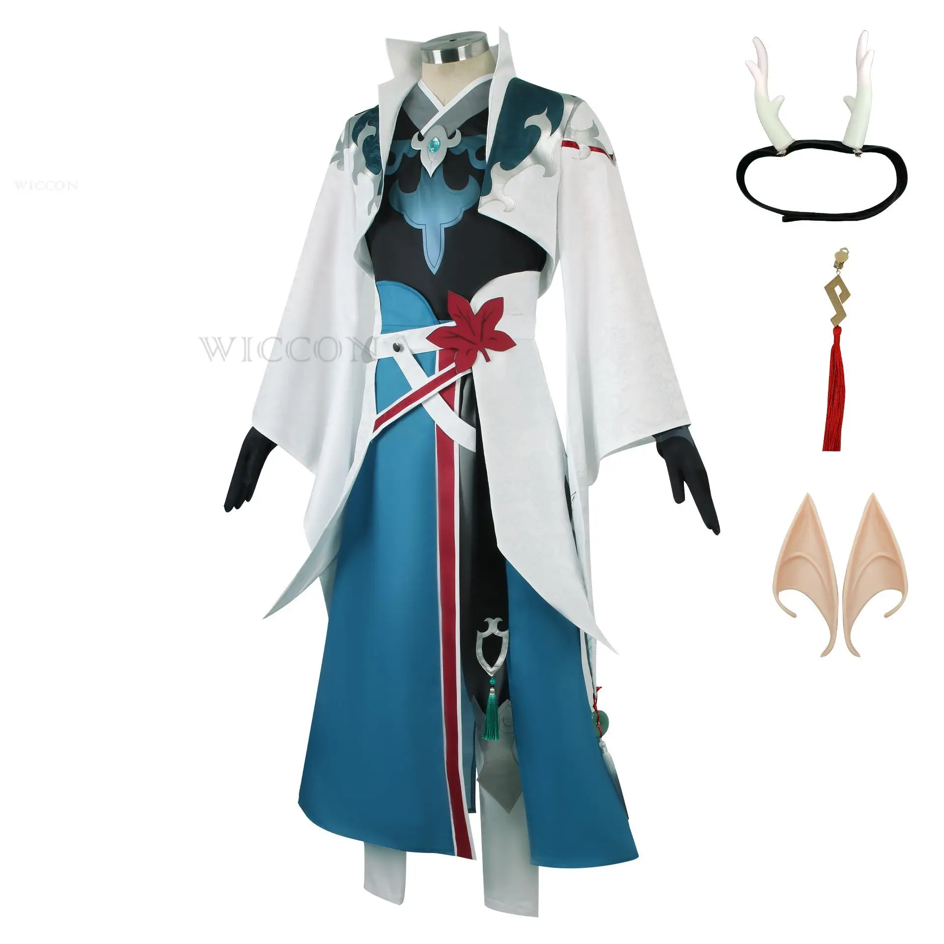 Costume Cosplay de Dan Feng avec Perruque, Uniforme de Rail Étoilé de Honkai, Hanfu, Imbibitor Lunae Luofu Astral Express, pour Halloween, pour Femme et Homme