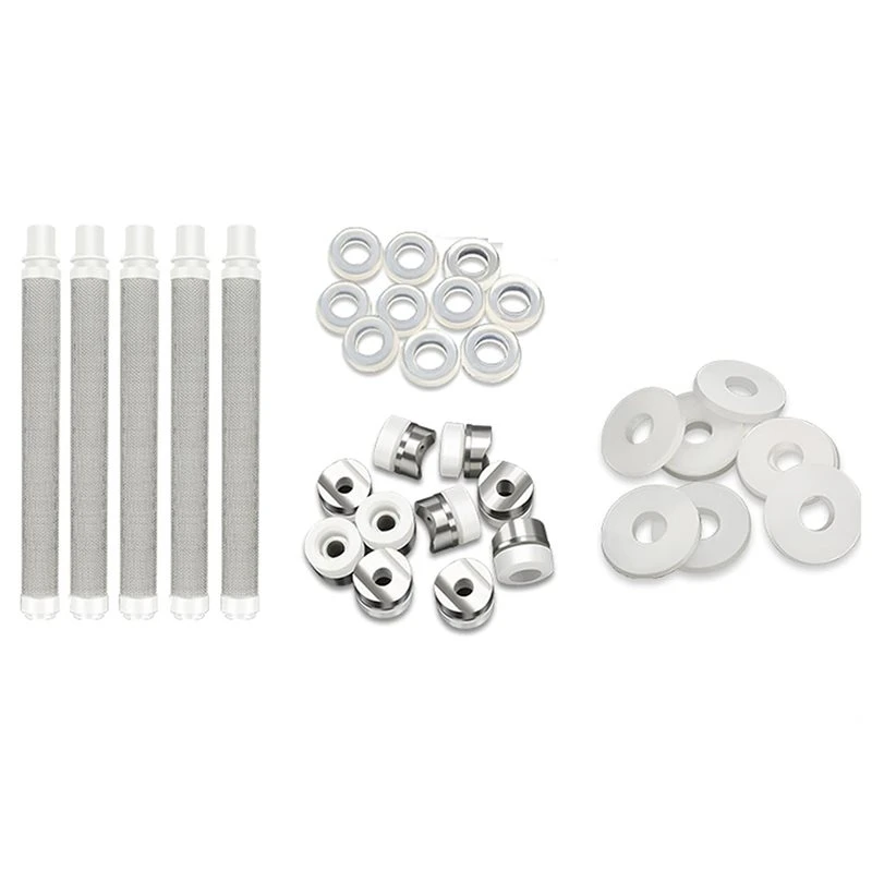 For Graco Compatible 35Pcs Airless Paint Sprayer Replacement Gaskets Seal Tip Nylon Flat Spacers Silicone 246453-A27R