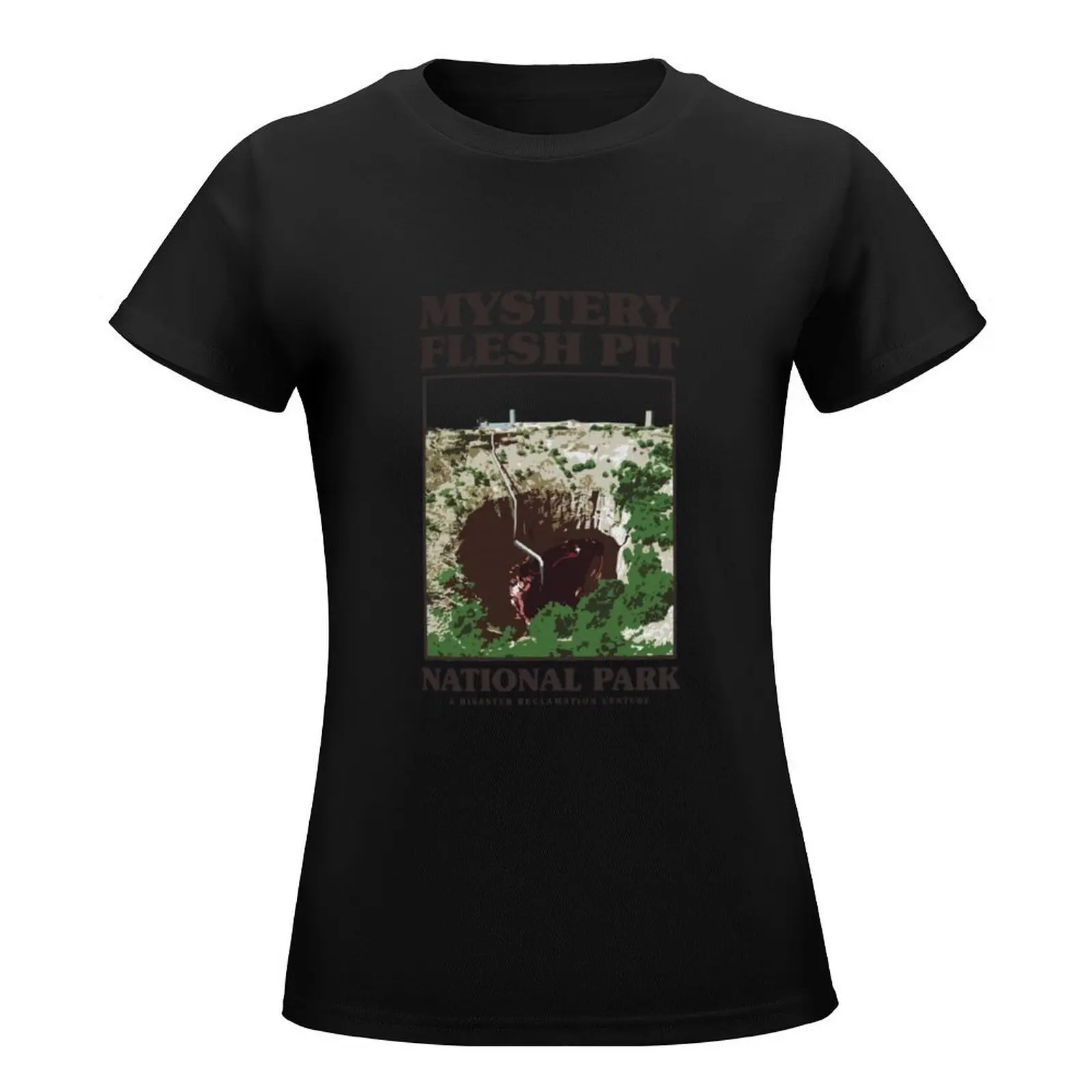 Mystery Flesh Pit National Park Merch T-Shirt pour femme, séchage rapide, uni, sublime, t-shirts graphiques