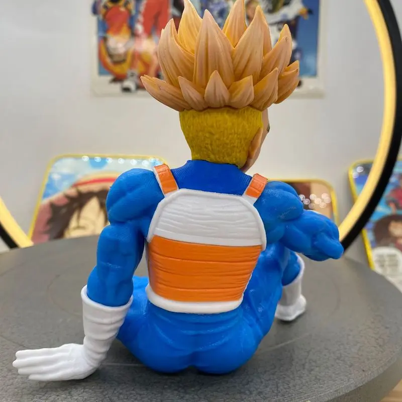 لعبة دراغون بول جذوع عمل الشكل تمثال سيارة الحلي محارب المستقبل نموذج اللعب Gk سايان الجلوس موقف Torankusu تمثال #3