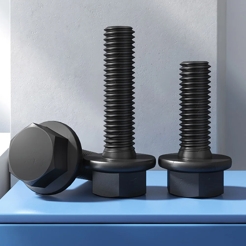 Full Thread/Partial Thread Grade 10.9 Flange Bolt M6 M8 M10 M12 M14 M16 Alloy Steel Hexagon Head Belt Pad Flange Cap Screw Bolt
