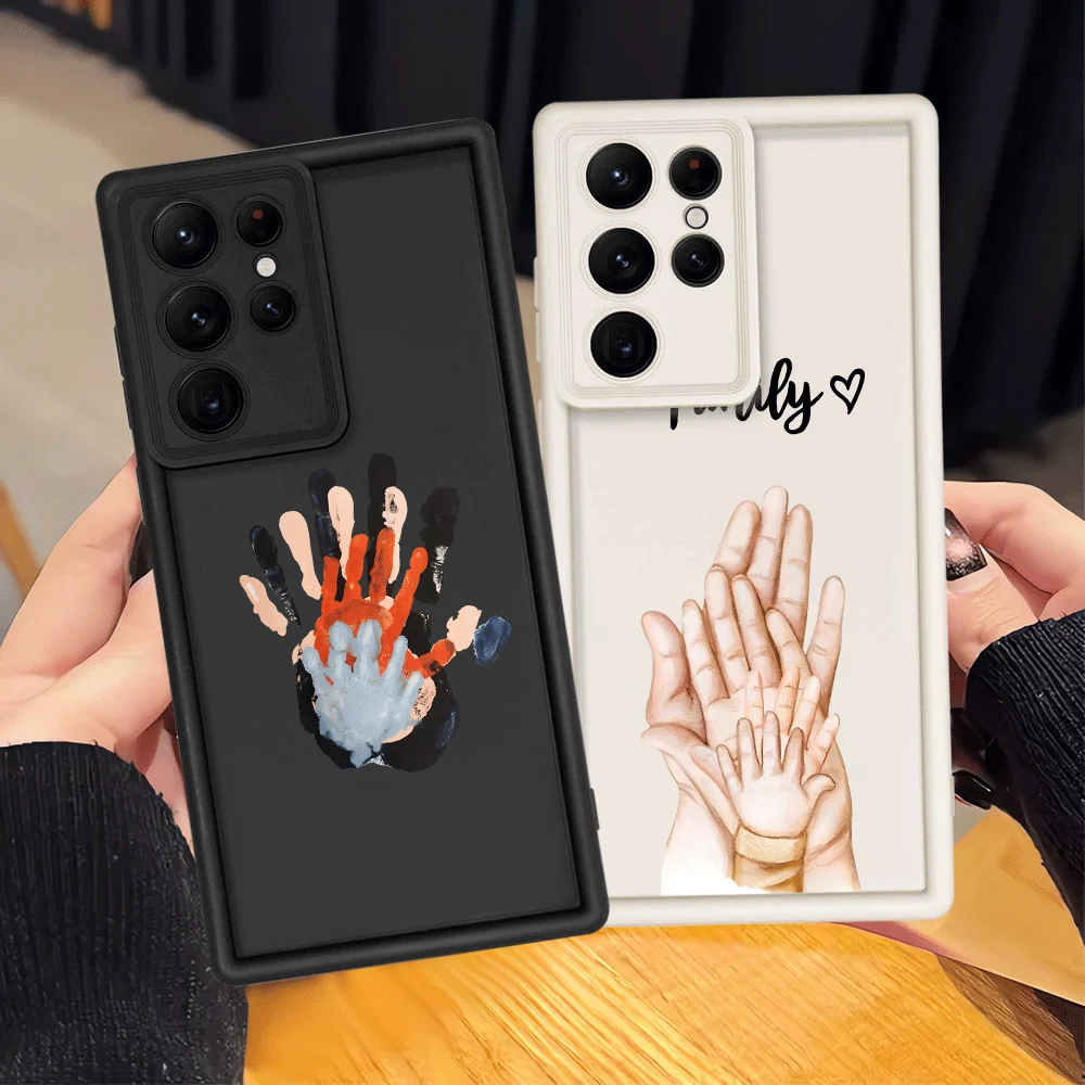Cartoon Palm Case for Samsung Galaxy S25 Ultra S23 FE S22 S20FE S24Ultra S25 Edge S24 Plus S21 Phone Cover 
