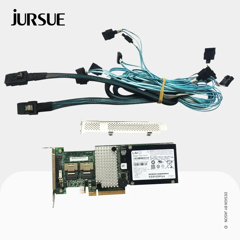 

LSI00202 MegaRaid 9260-8i RAID Controller Card + SAS SFF-8087 to (4) 7- Pin Sata Cables