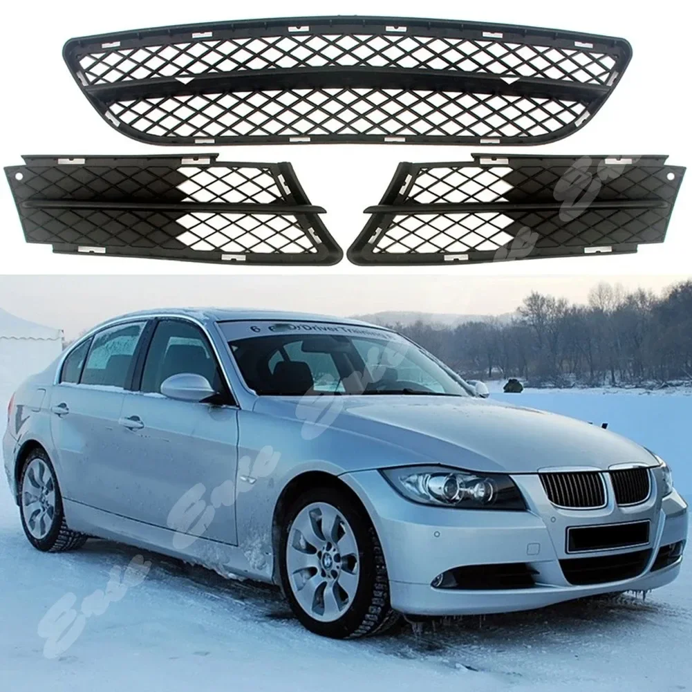 Front Lower Bumper Grille Pre-facelift For BMW 3-Series E90 2006 2007 2008