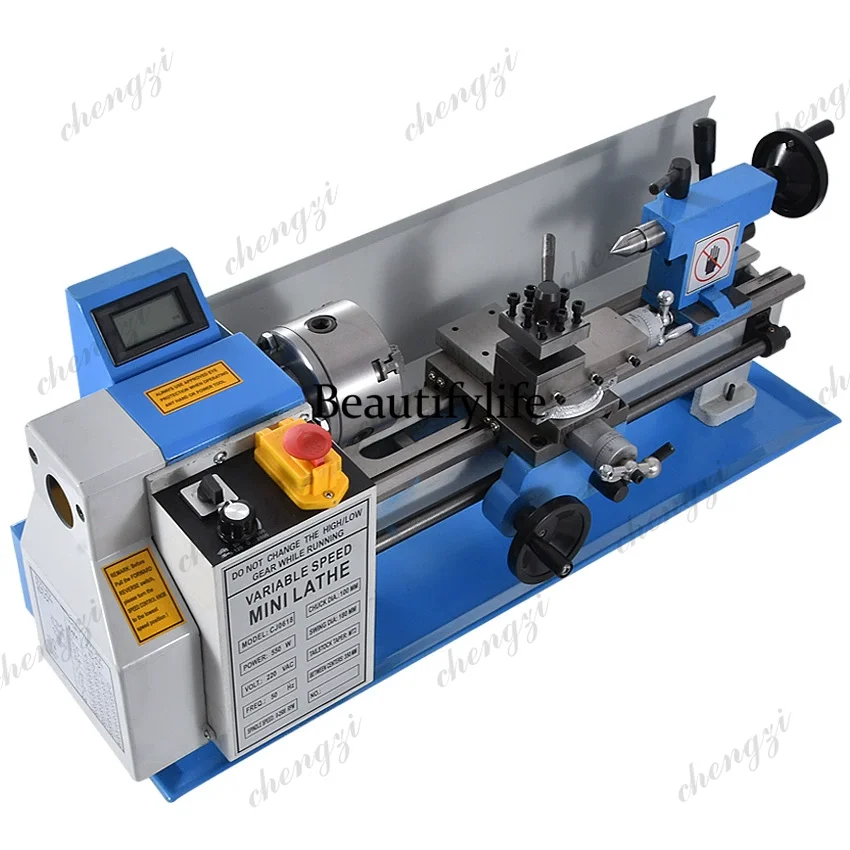 A81 Mini Household Lathe Desktop Precision Instrument Lathe Teaching Mini Bench Lathe DIY Metal Processing Workshop Equipment