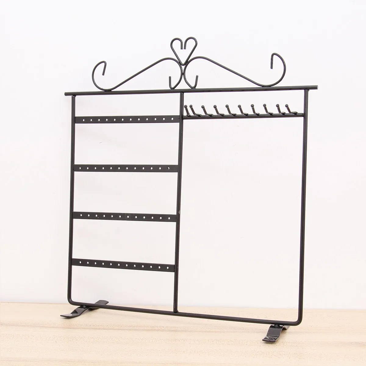 

Jewelry Display Stand Black Iron Art Necklace Organizer For Home Store Necklace Storage Rack Chain Holder