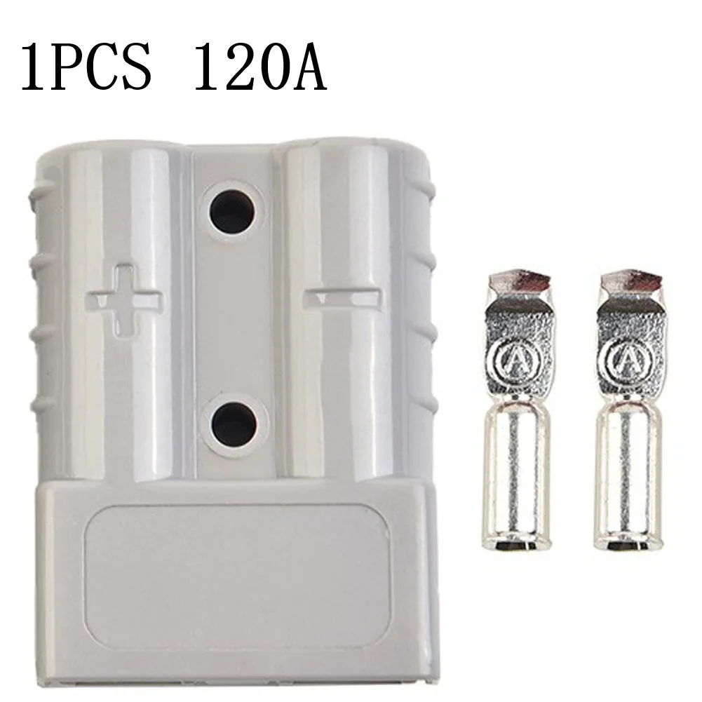 Forklift Battery Connector Rated For 50A/120A 600V with Mechanically Keyed Housing and Straight Interface 1PCS