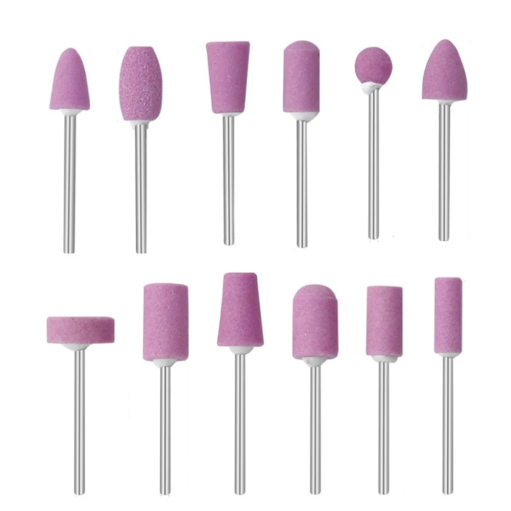 Imagem -05 - Cabeça de Moagem de Cerâmica Montada Polimento Roda Abrasiva Ferramentas Elétricas Rotativas Burring Trimming Parts mm 12 Pcs