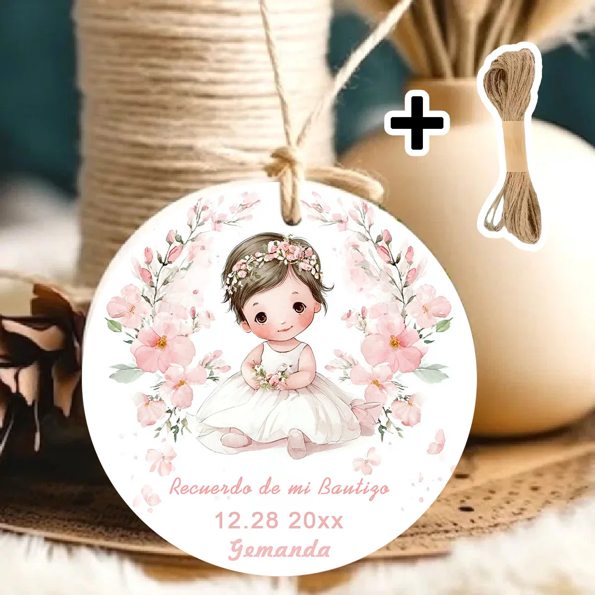 90 tarjetas personalizadas con nombre y cumpleaños (para bodas, bautismo, fiestas y envoltorios de regalos)