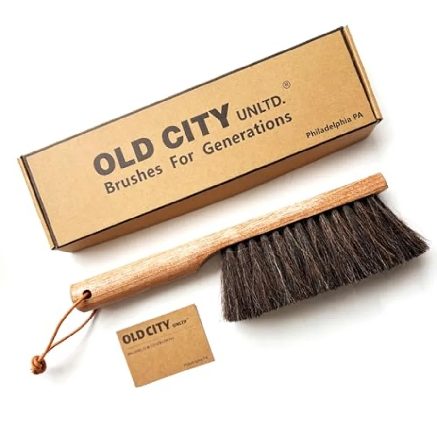 

Dustpan Bench Woodworking Brush-USA 13 inch Horsehair Brushes are Used for Counter Furniture Drafting Patio Fireplace Cleaning