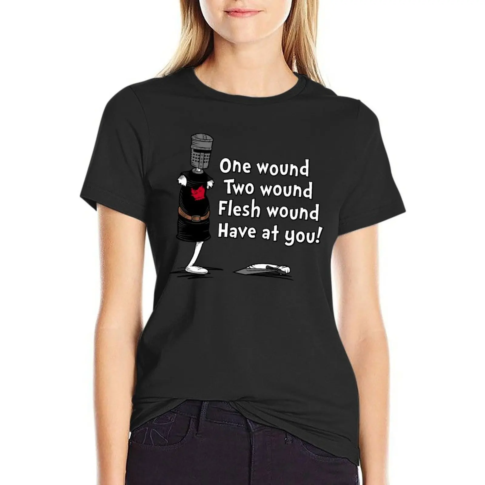 One Wound, Two Wound T-Shirt animal print Aesthetic clothing tops Woman clothing