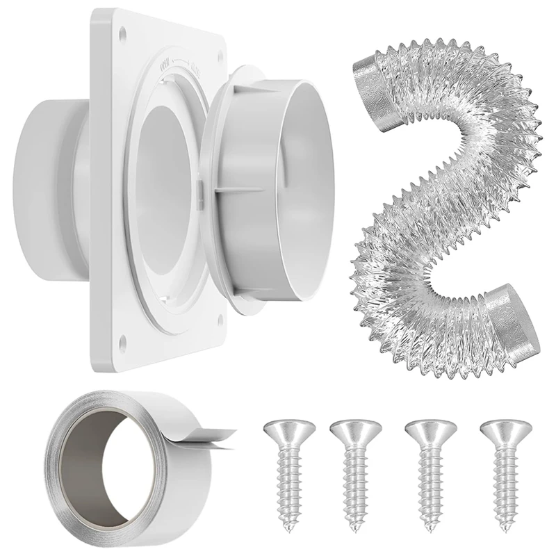 

Dryer Vent Connector, Twist Lock Dryer Hose Vent Kit With Quick Connect & Disconnect, Dryer Vent With Hose And Tape