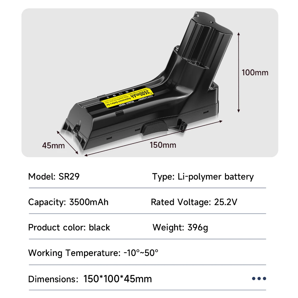 3500mAh Vacuum Cleaner Battery For Philips SpeedPro Max Aqua Stick XC Series FC Series High Power Li-ion Battery