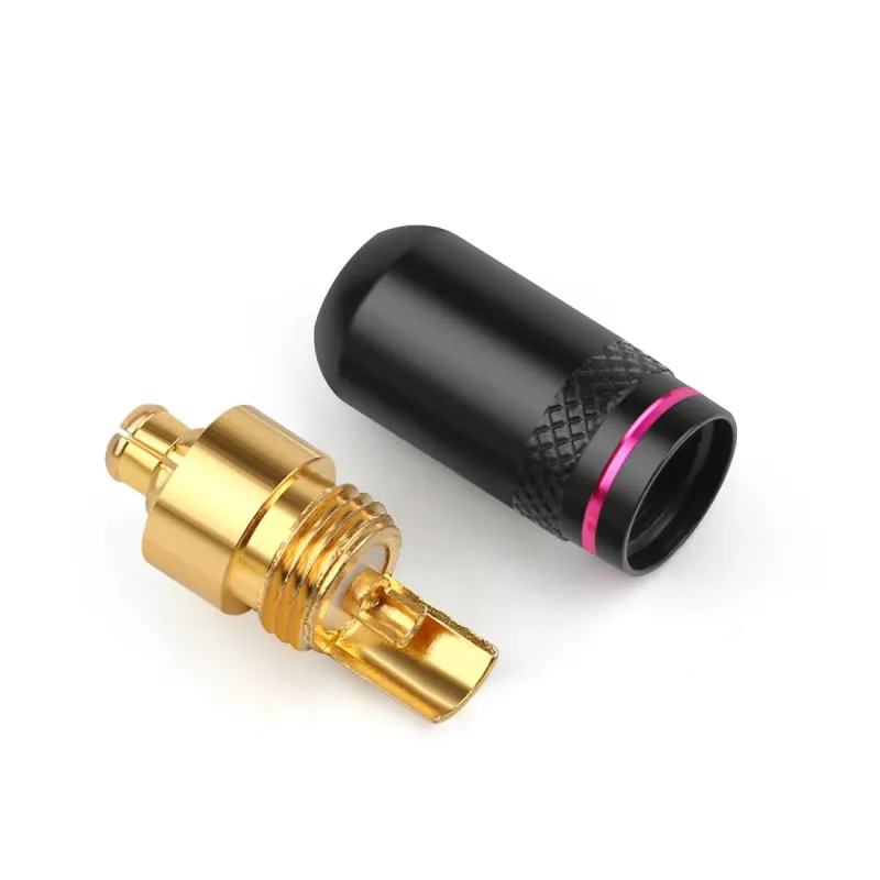 Conector Jack MMCX para N2002 DK-3001es10 ue900 se535 enchufes de auriculares HIFI adaptadores mmcx de Pin de auriculares de Metal chapado en oro