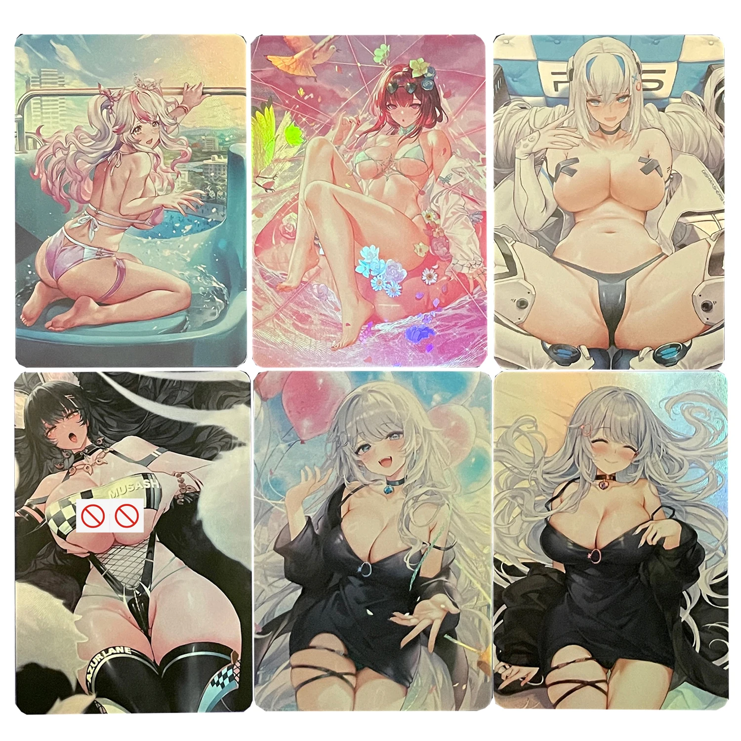 

2Pcs/set Diy Self Made Azur Lane Ijn Taiho Swimwear Collection Card Female Character Kafka Kawaii Game Anime Card Gift Toy