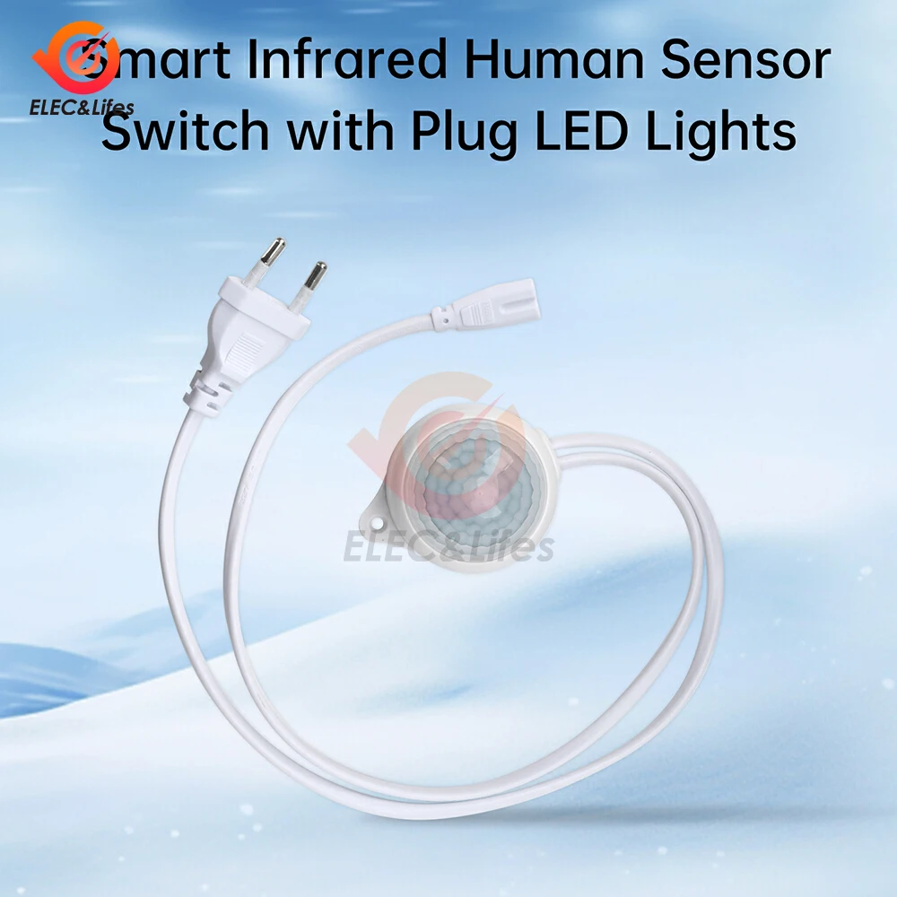 

Датчик движения, выключатель света, 220 В, PIR датчик присутствия для освещения, время задержки, регулировка детектора движения, лампа, автоматический переключатель