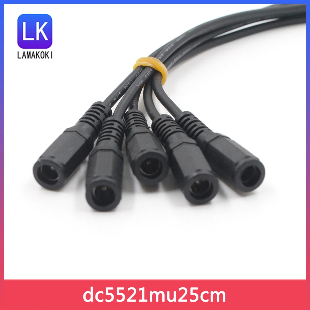 DC  Adapter cable Plug Connector for CCTV Camera DC plug Female 5.5*2.1 2/3/5pcs 5.5 2.1mm DC power Plug