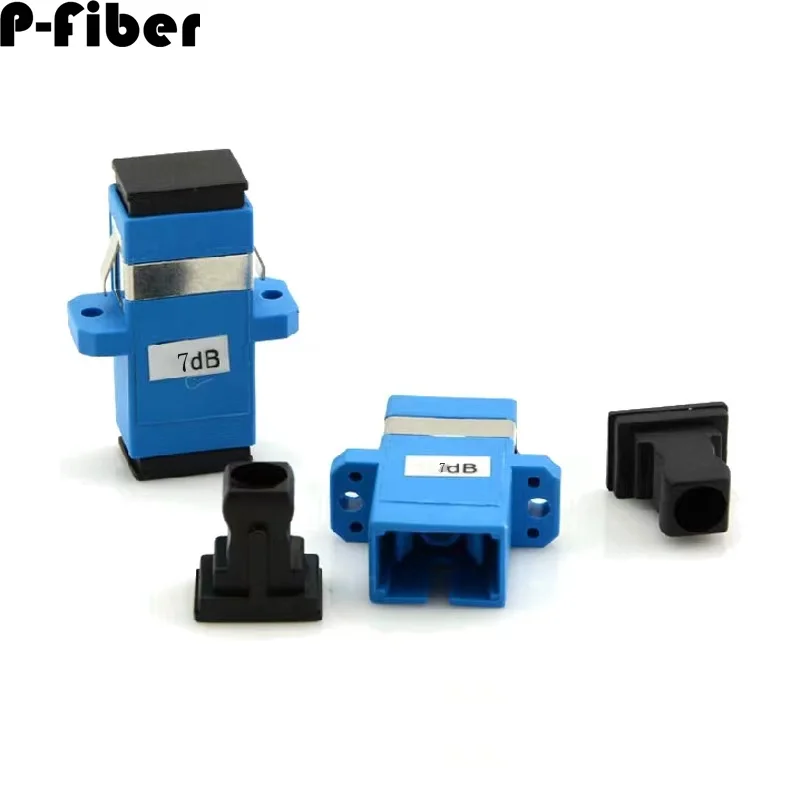 20pcs SC 7dB optical Fiber Attenuator Fixed Flange Attenuator Optical Fiber Quick Connector 20PCS Optical fiber connector