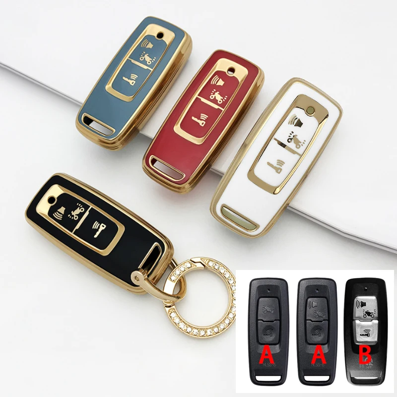 Motorcycle TPU Key Cover Case For Honda Scoopy 2023 Vario 160 Vario 125 2022 PCX 160 ADV 160 Motorcycle Scooter Remote