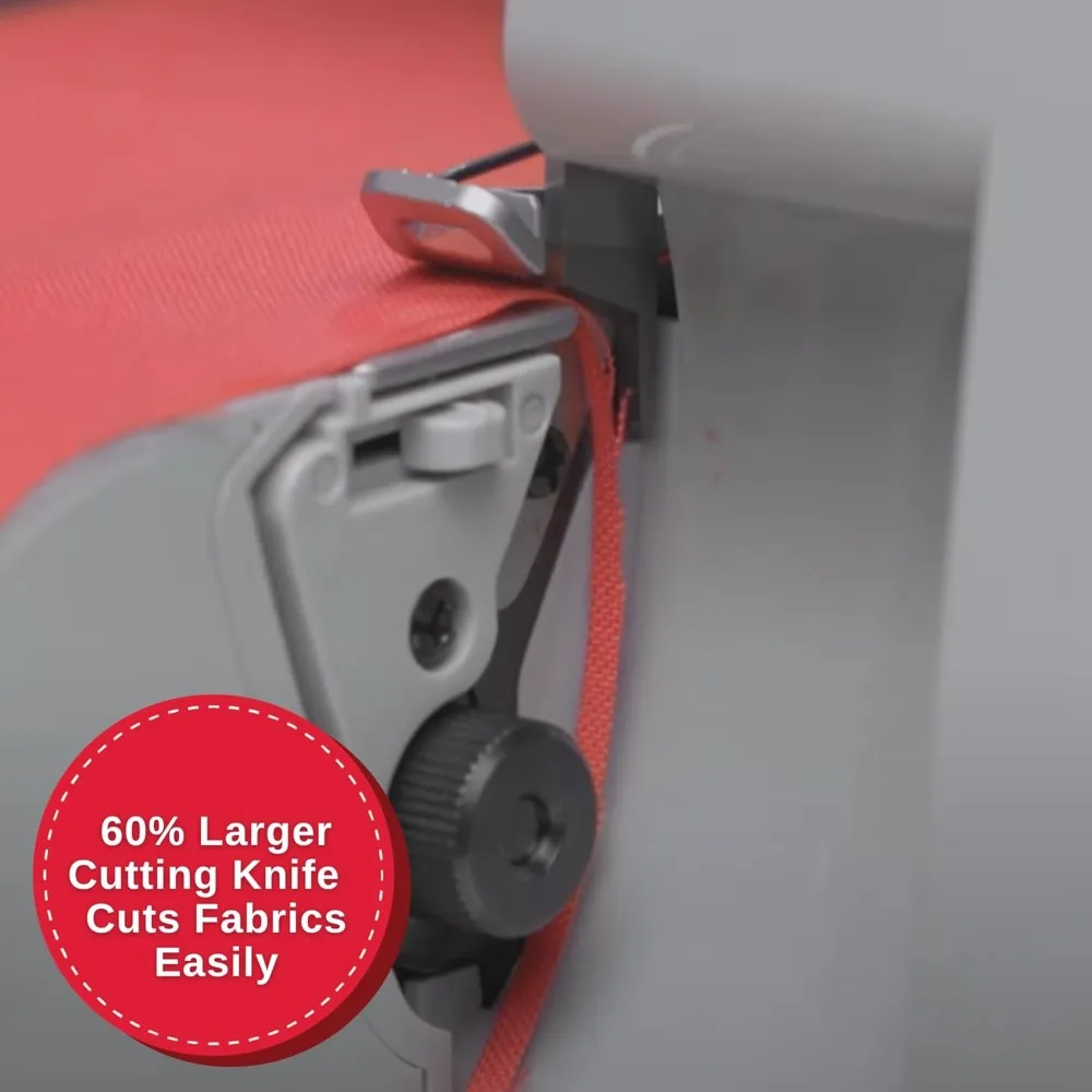 سيرجرز وآلات الأوفرلوك/مركب عالي التحمل |   آلة الأوفرلوك بسعة 2-3-4 خيط، 1300 غرزة/دقيقة، أكبر بنسبة 60% #5