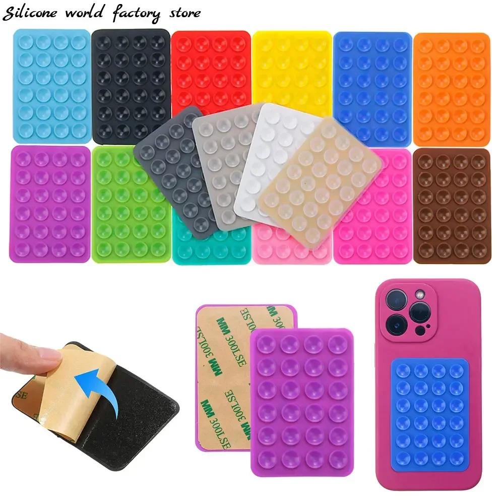 

Silicone World Silicone Mobile Phone Fixing Suction Cup Car Mounted Bracket Phone Case Universal Anti Slip Suction Cup Fixed Pad