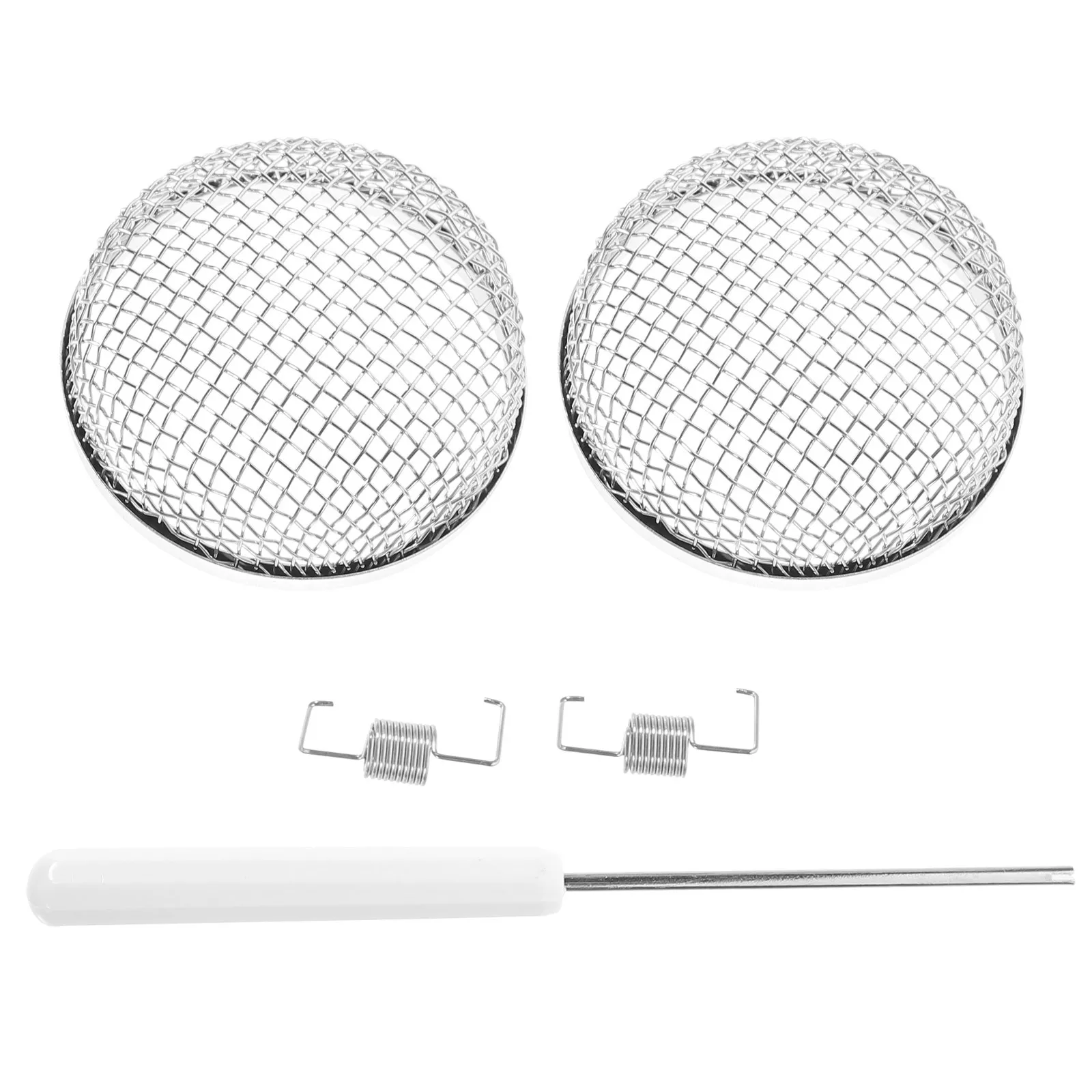 

2pcs Rv Heater Vent Cover 2.8-Inch Stainless Steel Mesh Screen For Rv Water Heater Insect Prevention Camper Roof Vent Accessory