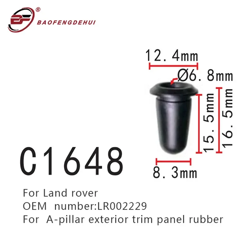 

30 шт., зажимы для автомобильных пряжек LR002229 для Land Rover, внешняя декоративная панель, резиновая втулка, саморезы