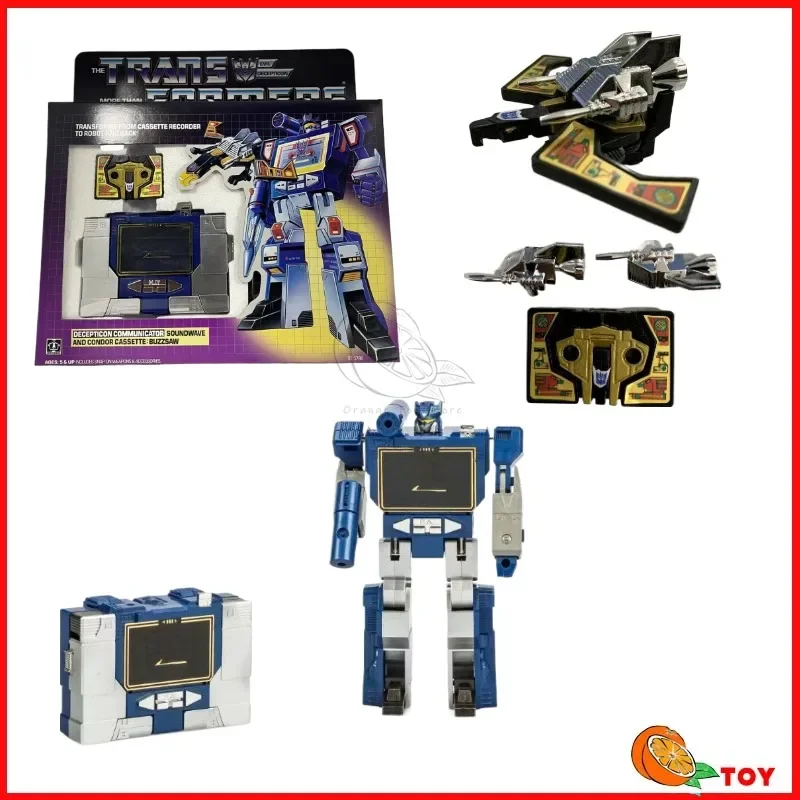 In stock Transformers toys US version G1 84-86 KO Soundwave And Buzzsa Model Robot Collection Action Figure Toy Gift Hobby