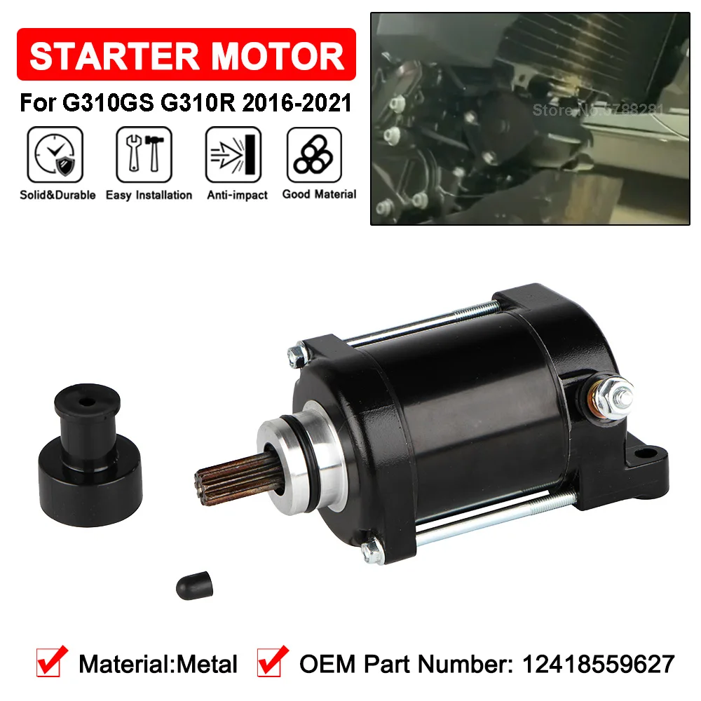 

Motorcycle Engine Starter Motor OEM Number 12418559627 Fit For BMW G310GS K02 G310R K03 G310 GS/R 2016 2017 2018 2019 2020 2021