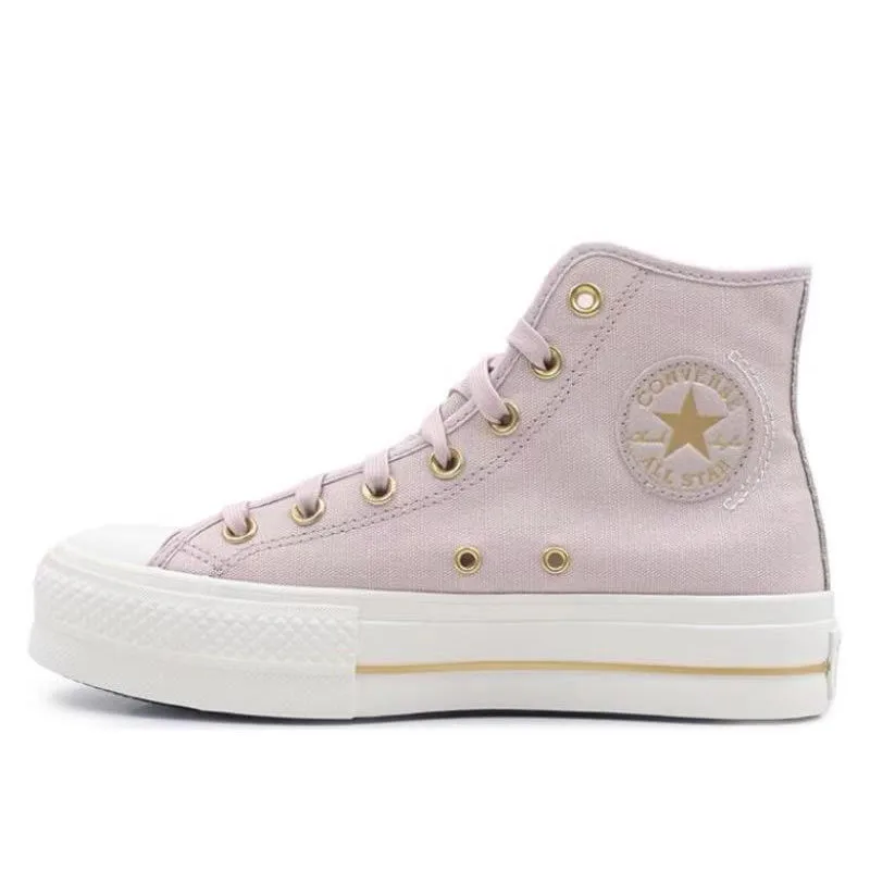 Converse A11 star LiF comfortable versatile anti slip wear-resistant high top canvas shoes for women, pink