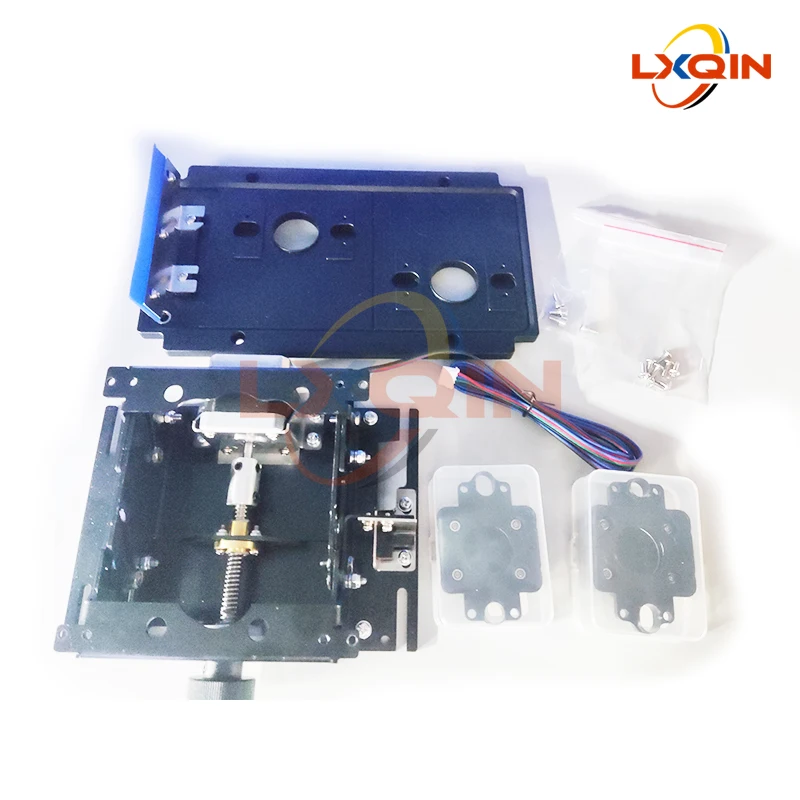 단일 모터 알루미늄 합금이 포함된 XP600/DX5/DX7/4720/I3200 헤드 펌프 어셈블리용 LXQIN 더블 헤드 리프팅 캐핑 스테이션