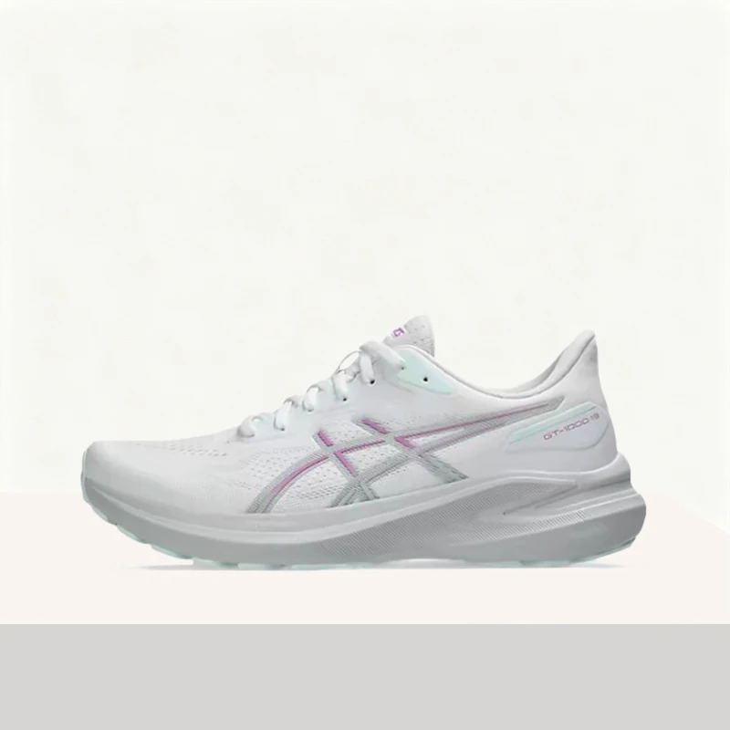 ASICS GT-1000 13 Women's White Low-Top Trainers – Versatile Non-Slip Sole &Durable Comfortable Everyday Performance 1012B663-100