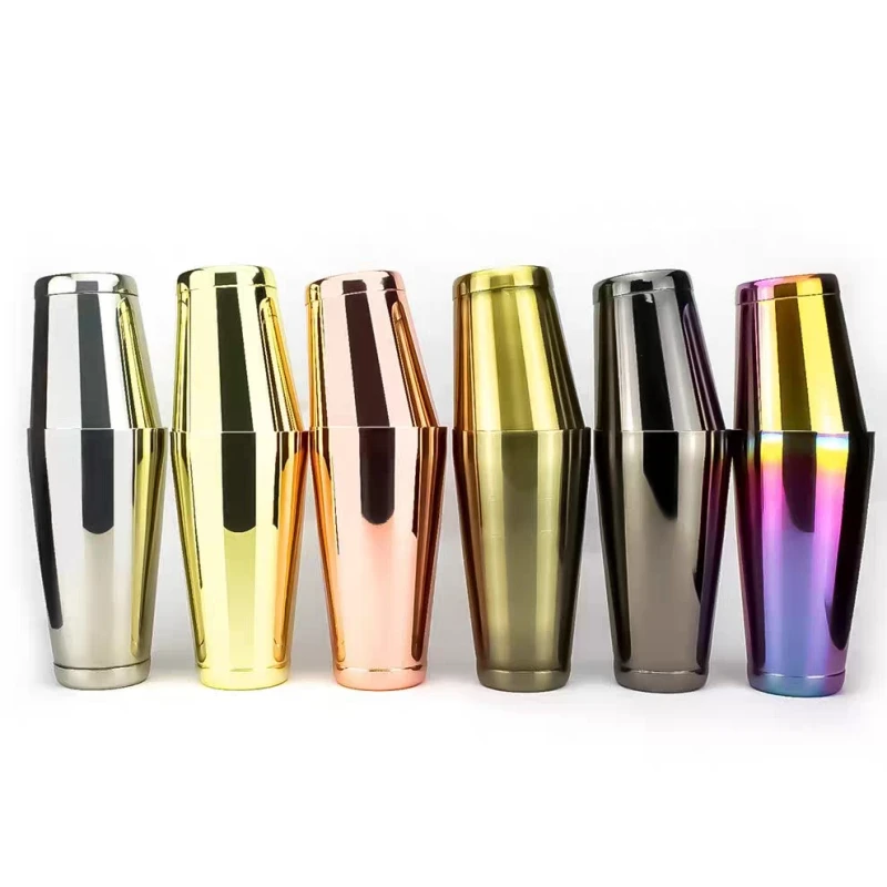 

Stainless Steel Cocktail Boston Bar Shaker: 2-piece Set: 18oz Unweighted & 28oz Barware