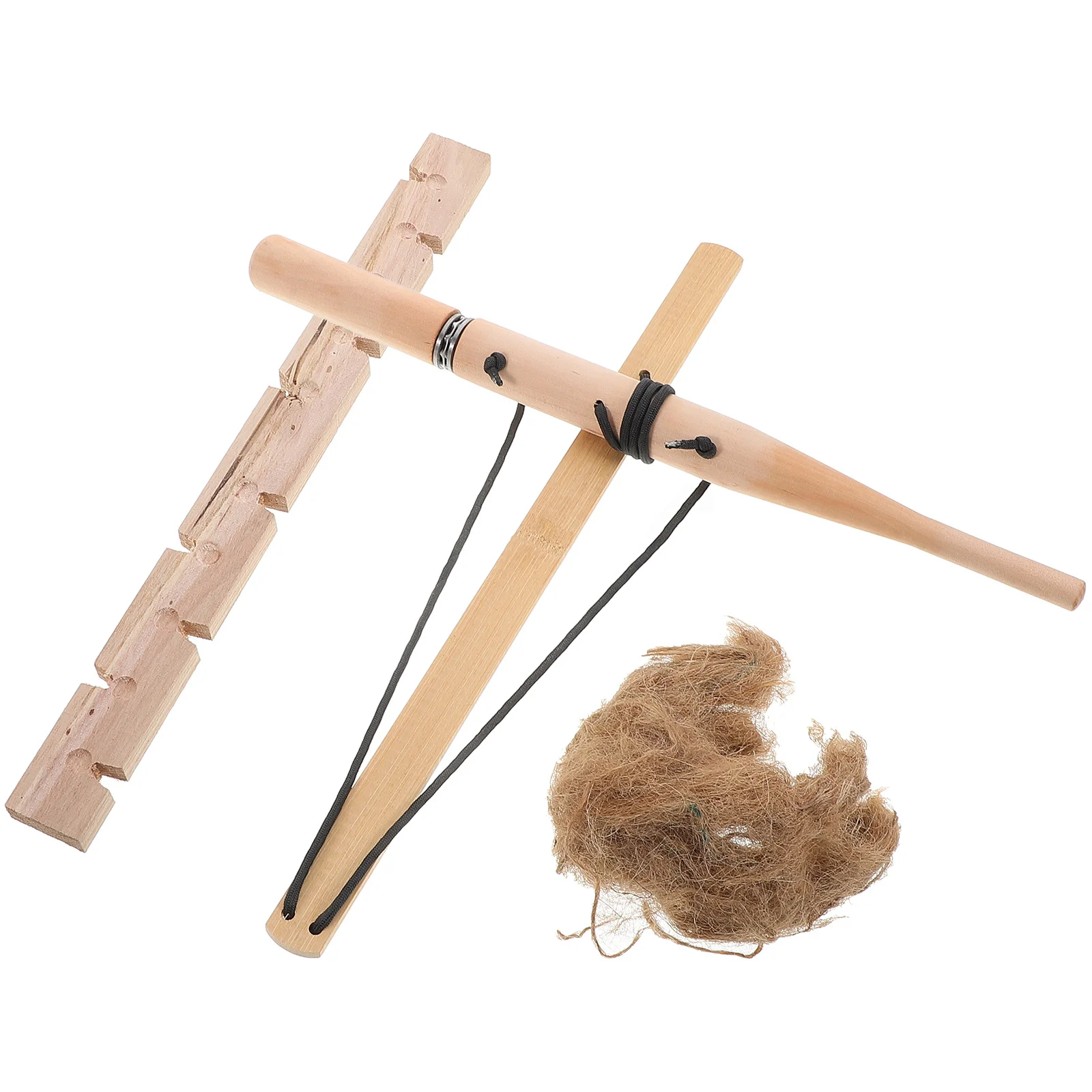 Bogenbohrer-Feuerstarter-Set für Kinder im Freien, reibungsbetrieben, primitive Feuerherstellung, pädagogisch