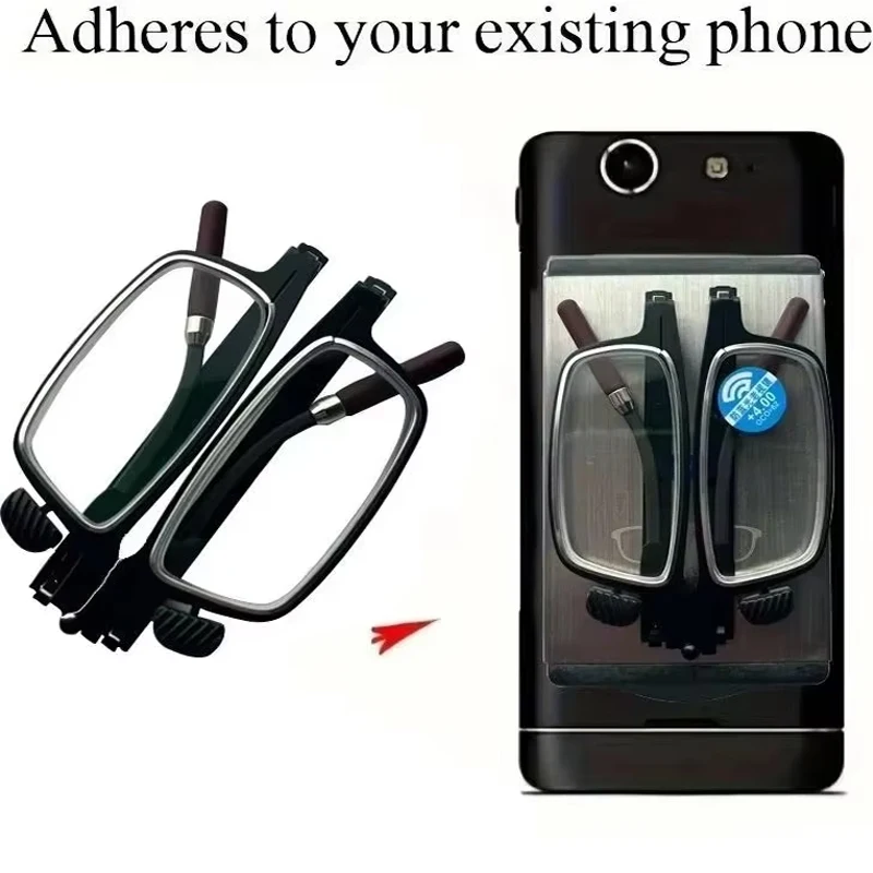 Portable Metal Folding Reading Glasses Men Ultralight Women Anti-Blue Light Mobile Phone Holder Optical Presbyopic Glasses