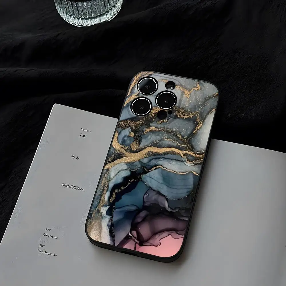 Модный чехол для телефона Marble Art для iPhone 16 Pro Max 15 11 13 14 Pro Xs Max Mini Xr X 7 Plus Shell Coque