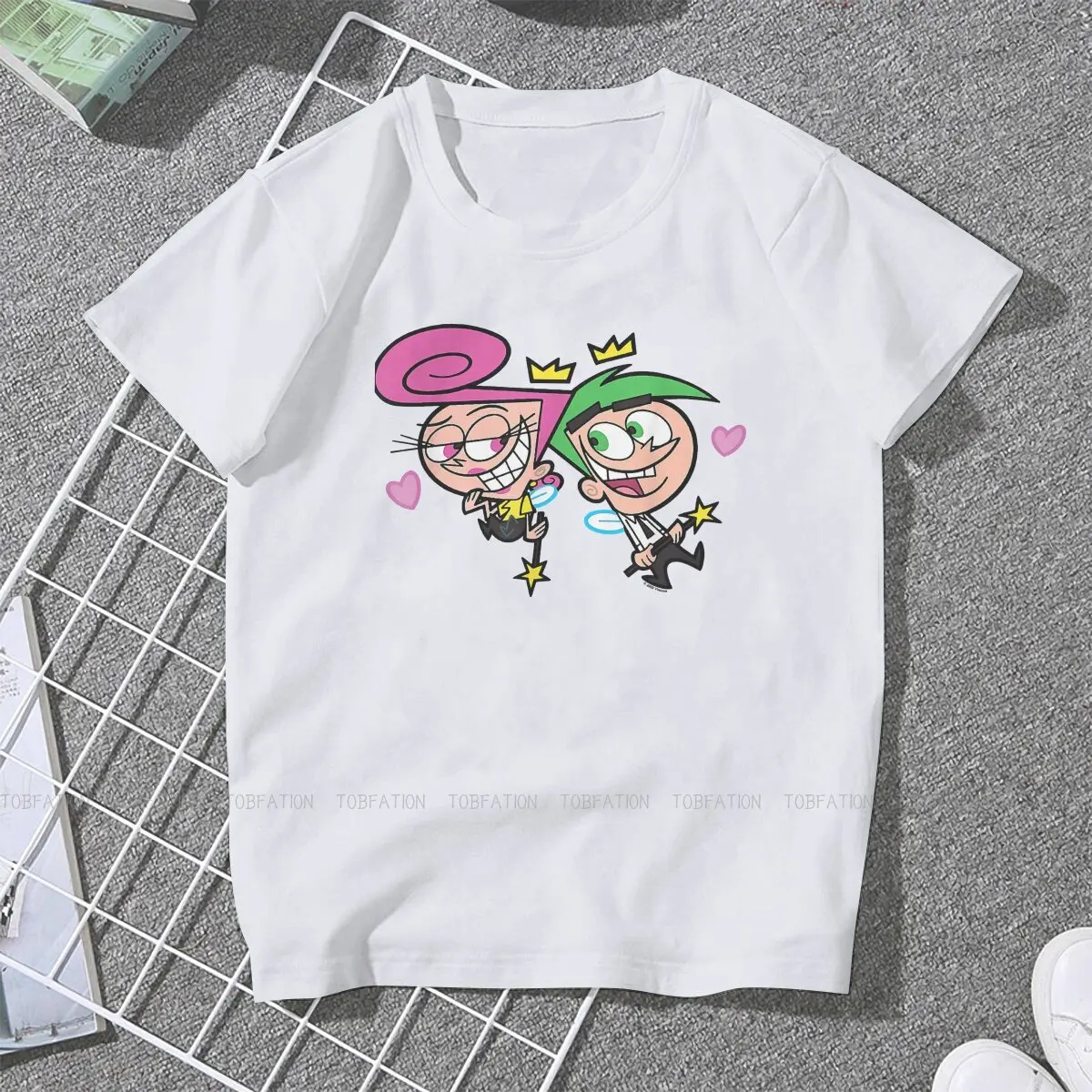 Cosmo And Wanda The Fairly OddParents Women Tshirts  Gothic Vintage Female Clothing Large Cotton Graphic Tops