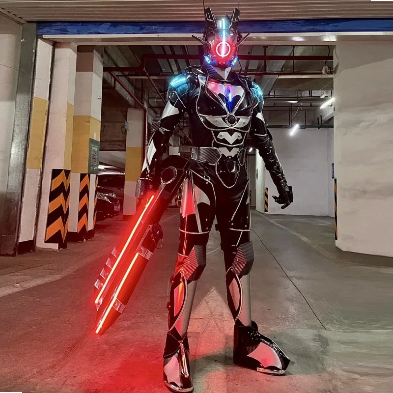 新しいバーの未来的な戦士,mechの小道具,メカニカルアーマー,パフォーマンスコスチューム,コスプレ