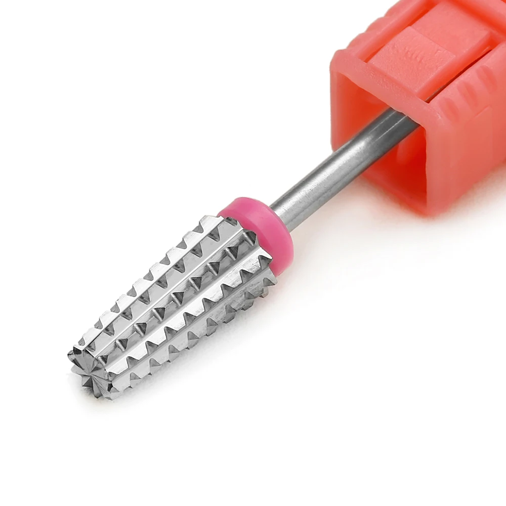 5 في 1 مدبب كربيد مسمار لقمة ثقب مع قطع 2 طريقة التدريبات كربيد قاطعة المطحنة ل مانيكير إزالة هلام مسمار الملحقات